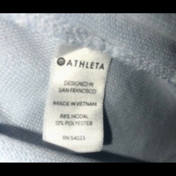 Athleta Baby Blue Light Sweatshirt Small - Picture 6 of 7